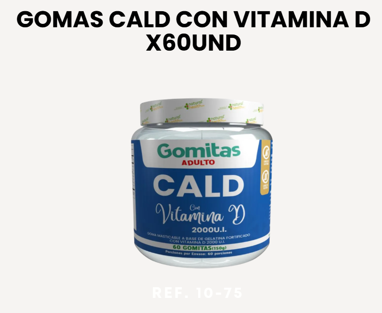 GOMAS CALD CON VITAMINA D X60UND