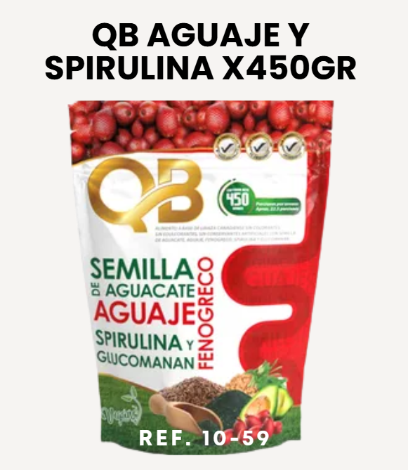 QB AGUAJE Y SPIRULINA X450GR