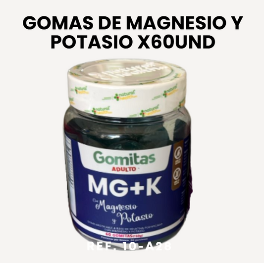GOMAS DE MAGNESIO Y POTASIO X60UND