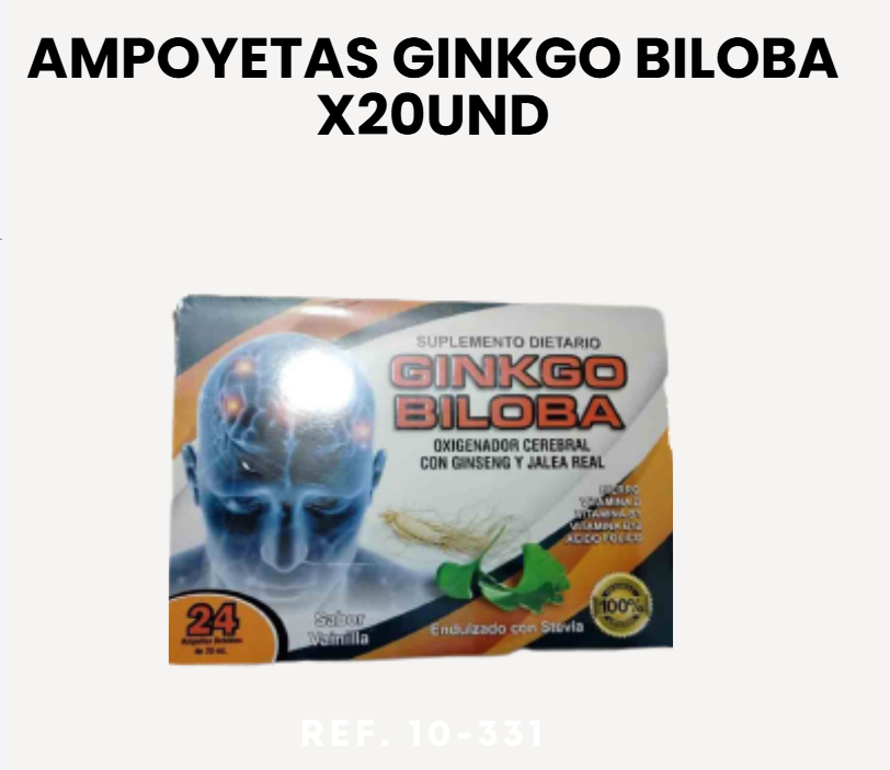 AMPOYETAS GINKGO BILOBA X20UND