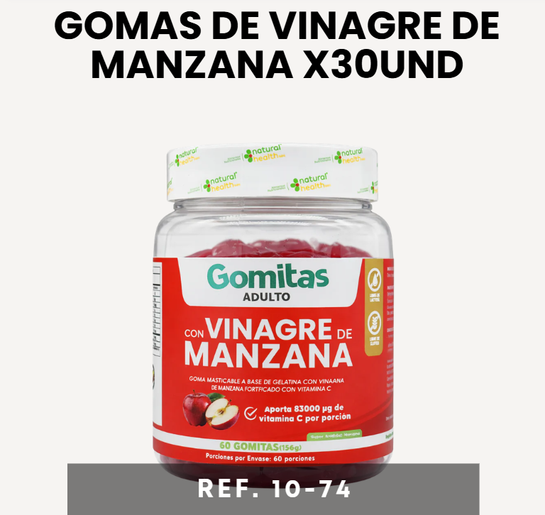 Gomas de Vinagre de Manzana x30UND