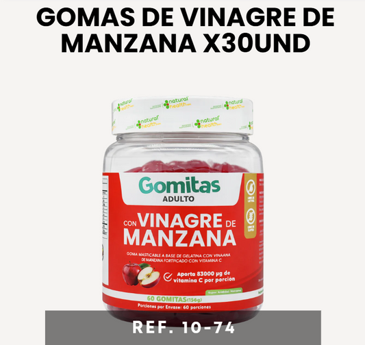 Gomas de Vinagre de Manzana x30UND