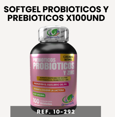 SOFTGEL PROBIOTICOS Y PREBIOTICOS X100UND