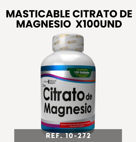 MASTICABLE CITRATO DE MAGNESIO X100UND