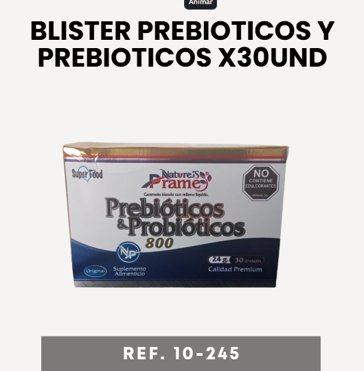 BLISTER PREBIOTICOS Y PROBIOTICOS X30UND