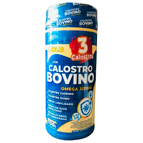 POLVO 3 CALOSTROS CALOSTRO BOVINO GOLD + OMEGA3 X700GR