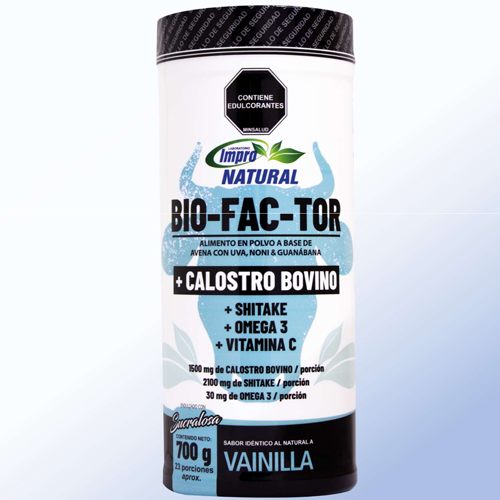 POLVO BIOFACTOR CON CALOSTRO IMPRONATURAL x700GR