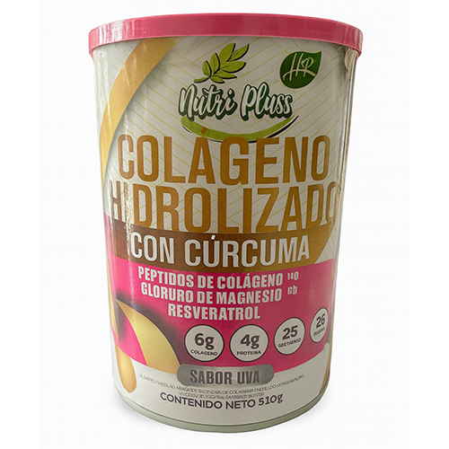 POLVO COLAGENO HIDROLIZADO CON CURCUMA X1100GR
