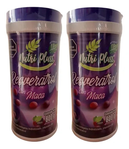POLVO RESVERATROL CON MACA NUTRIPLUSS X800GR
