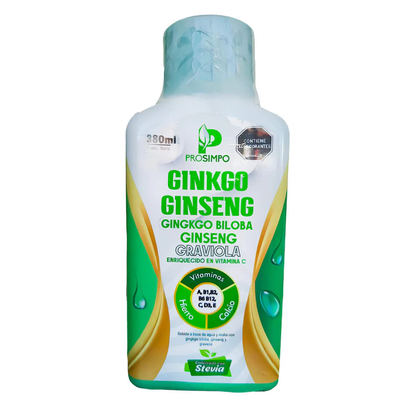JARABE GINKGO GINSENG NATURAL LIFE X380ML
