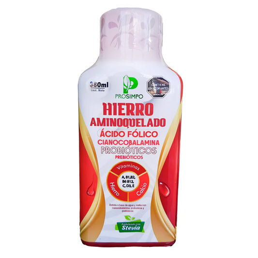 JARABE HIERRO AMINOQUELADO NATURAL LIFE X380ML